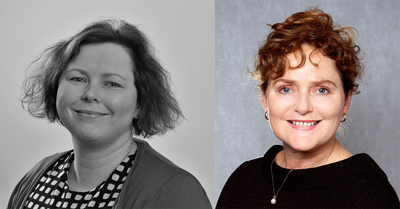 (L-R)Professors Fiona Oakley and Helen Reeves (L-R)Professors Fiona Oakley and Helen Reeves